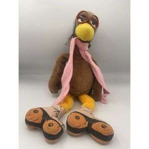 Vintage 1983 Wallace Berrie Shoe Aviator/Pilot Bird Roller Skate plush 8935  15”